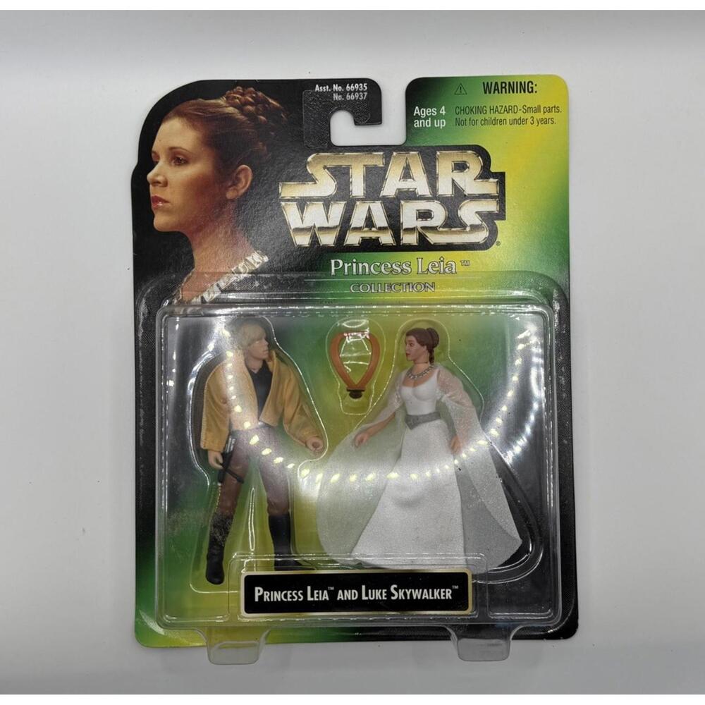 Star Wars Princess Leia And Luke Skywalker Action Figures 1997 The POTF Kenner